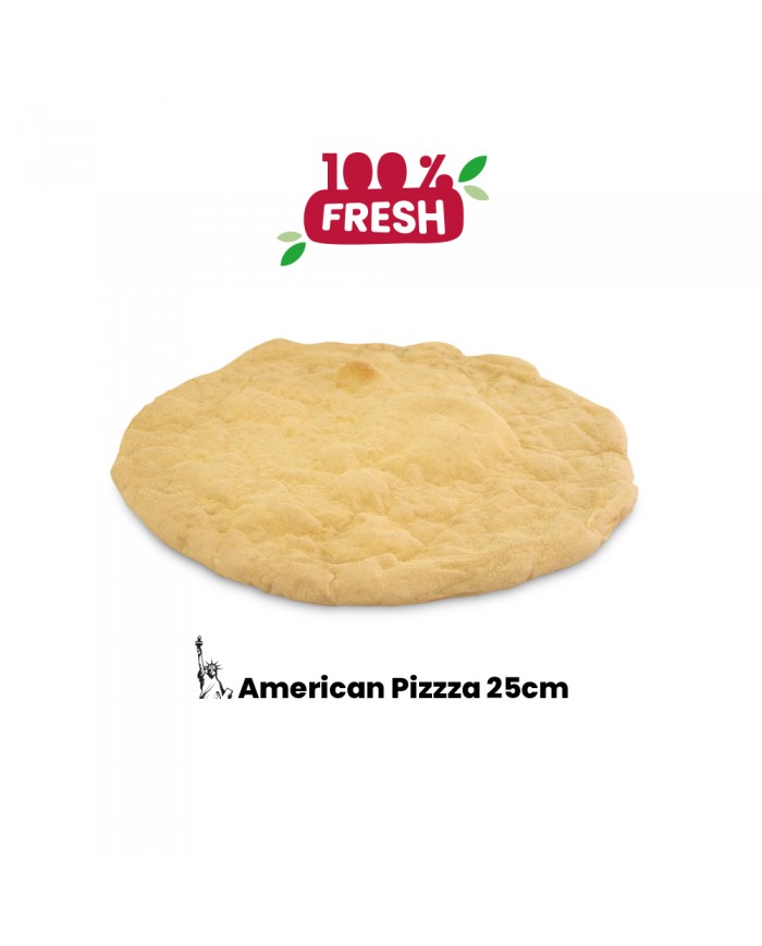 Petite pizza américaine (25cm), prix par boîte. 10pc.